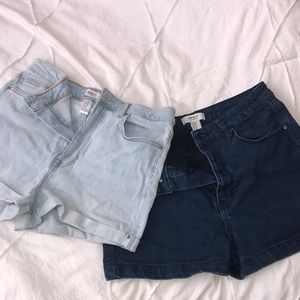 High rise forever 21 shorts